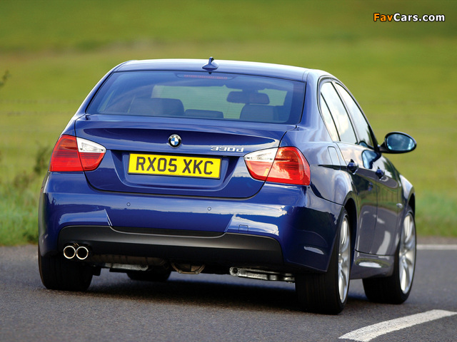 Pictures of BMW 330d M Sports Package UK-spec (E90) 2006 (640 x 480)