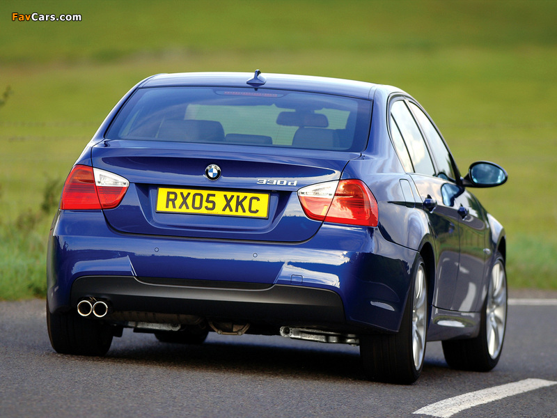 Pictures of BMW 330d M Sports Package UK-spec (E90) 2006 (800 x 600)