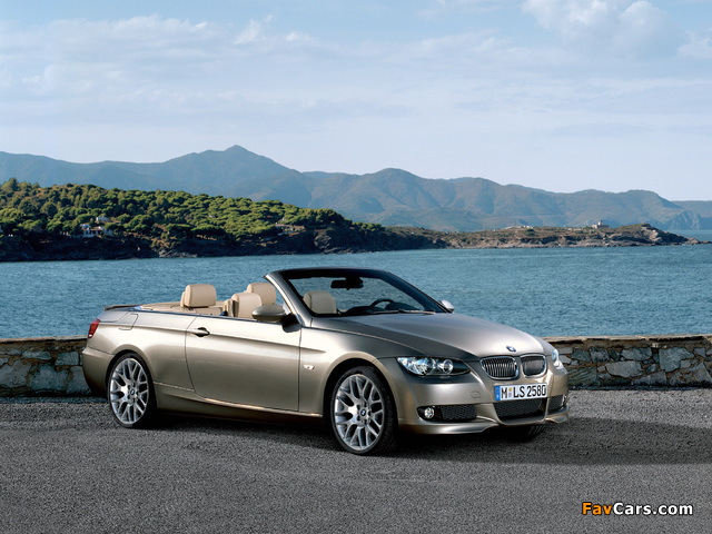 Pictures of BMW 3 Series Cabrio (E93) 2007–10 (640 x 480)