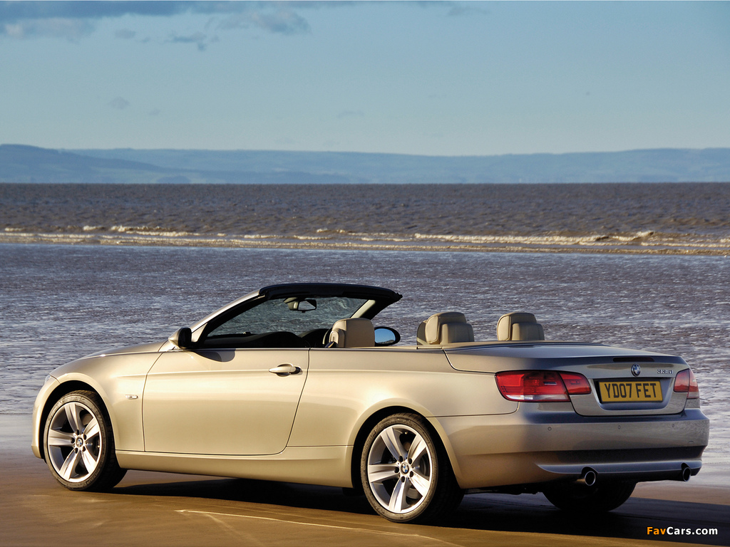 Pictures of BMW 335i Cabrio UK-spec (E93) 2007–10 (1024 x 768)