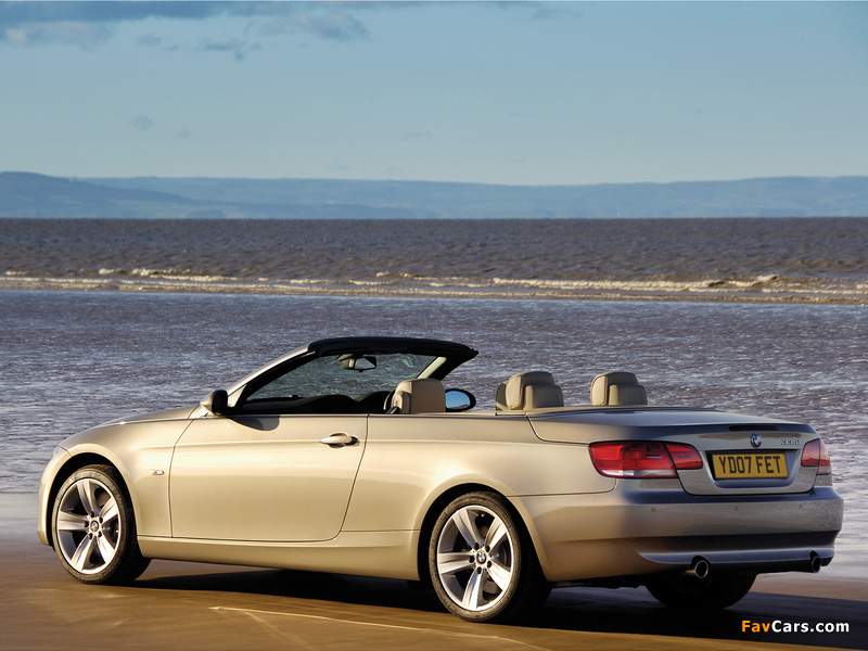 Pictures of BMW 335i Cabrio UK-spec (E93) 2007–10 (800 x 600)