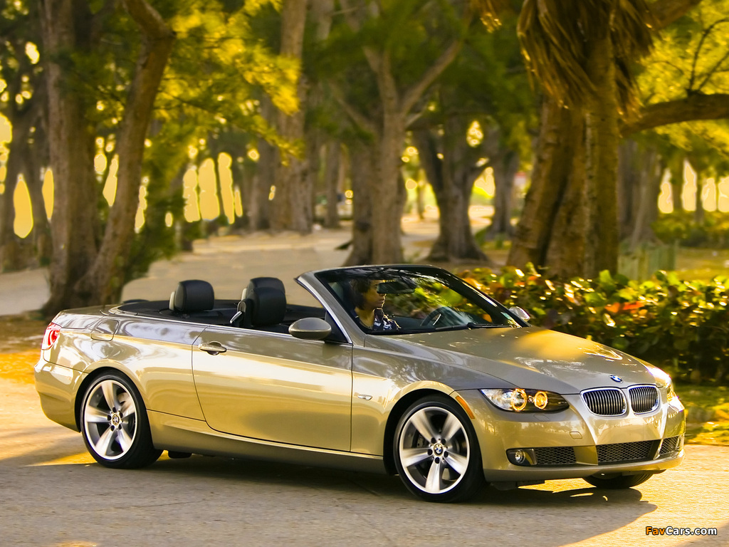 Pictures of BMW 335i Cabrio US-spec (E93) 2007–10 (1024 x 768)