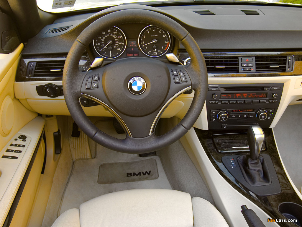 Pictures of BMW 335i Cabrio US-spec (E93) 2007–10 (1024 x 768)