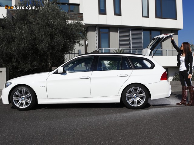 Pictures of BMW 320d Touring M Sports Package AU-spec (E91) 2011 (640 x 480)