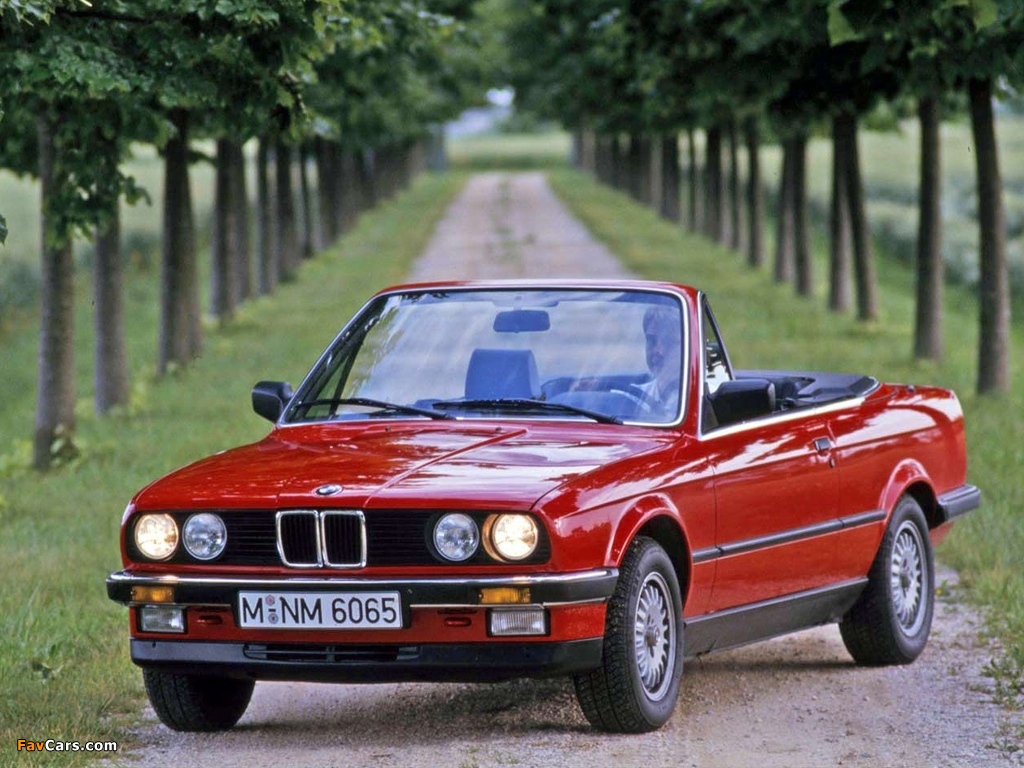 Pictures of BMW 325i Cabrio (E30) 1985–93 (1024 x 768)