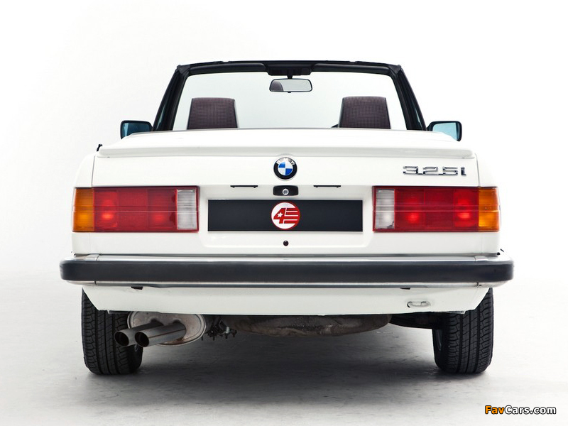 BMW 325i Cabrio UK-spec (E30) 1986–93 wallpapers (800 x 600)