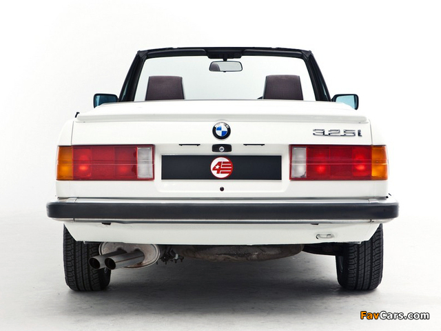 BMW 325i Cabrio UK-spec (E30) 1986–93 wallpapers (640 x 480)