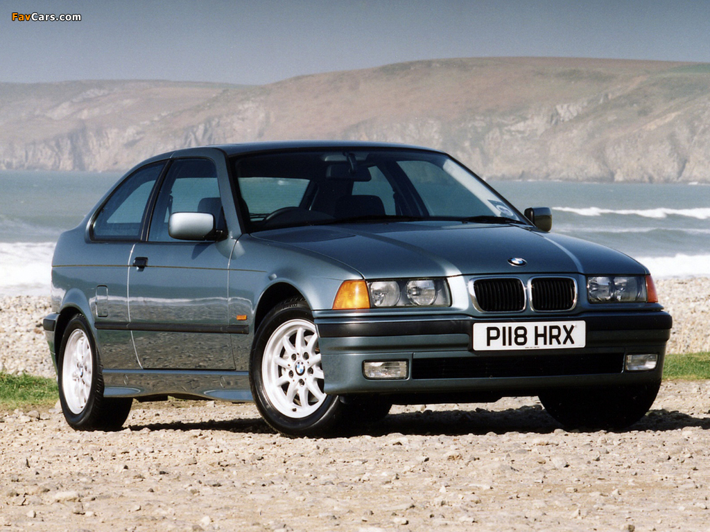 BMW 318ti Compact UK-spec (E36) 1994–2000 wallpapers (1024 x 768)