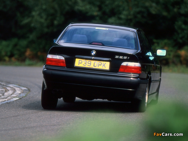 BMW 328i Coupe UK-spec (E36) 1995–99 wallpapers (640 x 480)