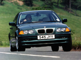 BMW 318i Sedan UK-spec (E46) 1998–2001 wallpapers