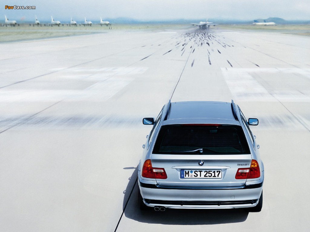 BMW 328i Touring (E46) 1999–2000 wallpapers (1024 x 768)