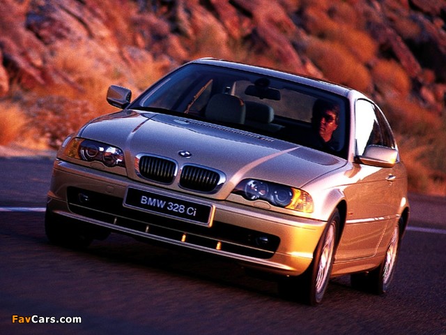 BMW 328Ci Coupe (E46) 1999–2000 wallpapers (640 x 480)