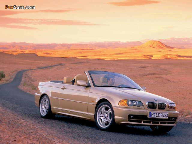 BMW 3 Series Cabrio (E46) 2000–06 wallpapers (640 x 480)