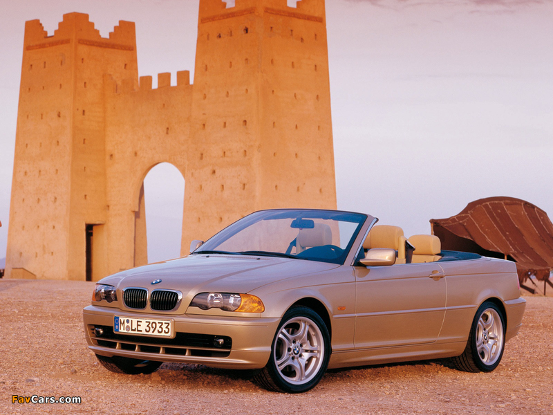 BMW 3 Series Cabrio (E46) 2000–03 wallpapers (800 x 600)