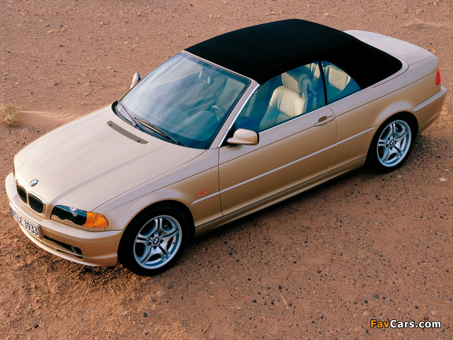 BMW 3 Series Cabrio (E46) 2000–03 wallpapers (640 x 480)