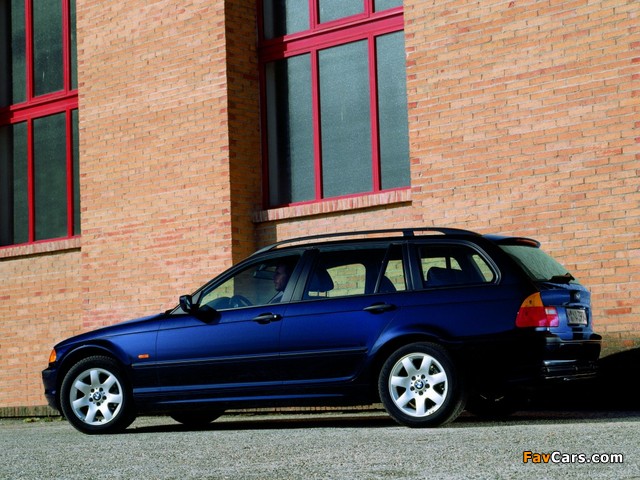 BMW 320d Touring (E46) 2000–01 wallpapers (640 x 480)