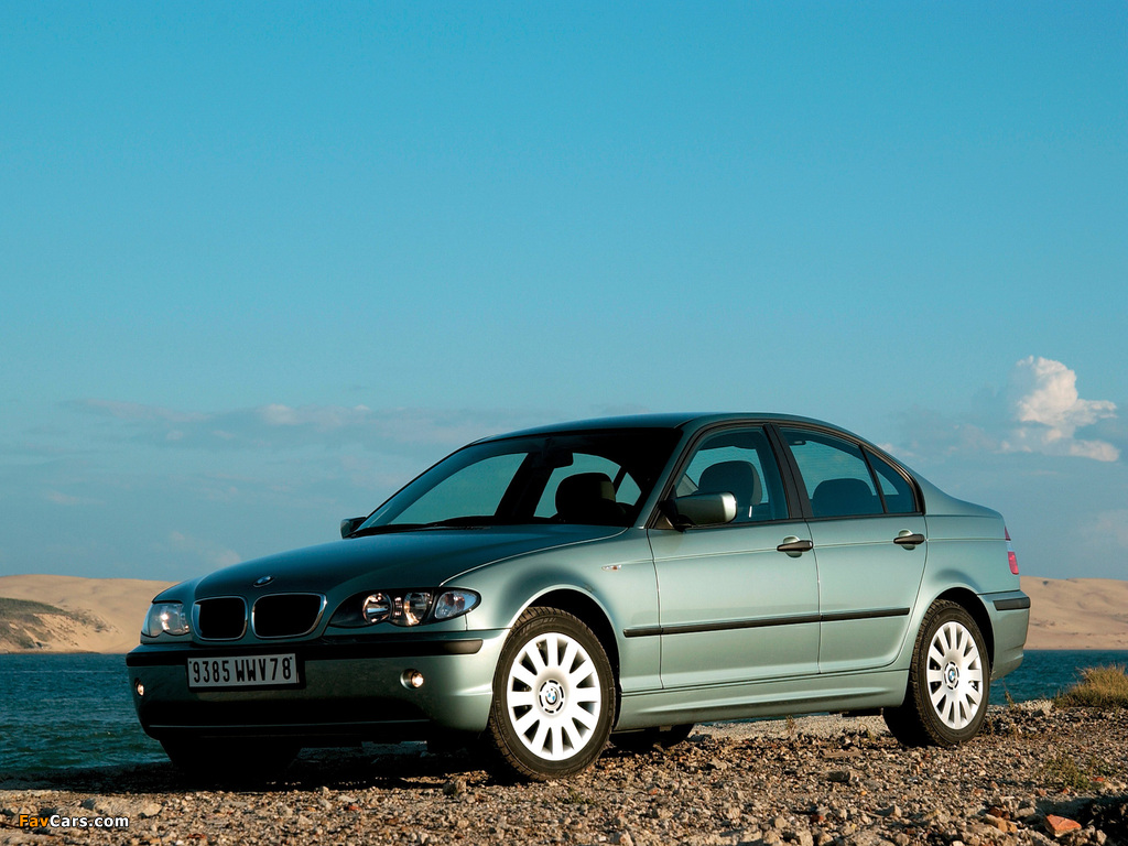 BMW 320d Sedan (E46) 2001–05 wallpapers (1024 x 768)