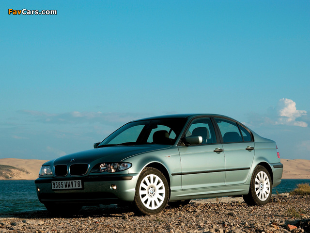 BMW 320d Sedan (E46) 2001–05 wallpapers (640 x 480)