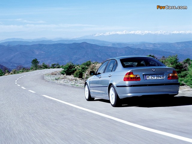 BMW 325i Sedan (E46) 2001–05 wallpapers (640 x 480)