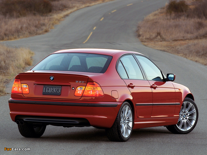 BMW 330i Performance Package US-spec (E46) 2001–05 wallpapers (800 x 600)