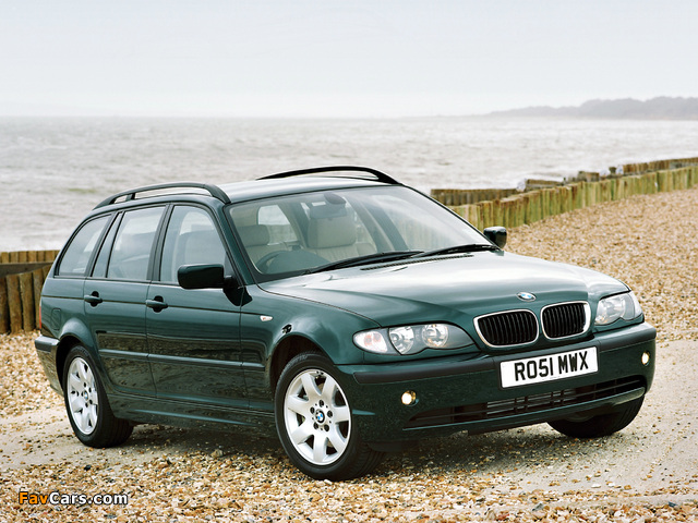 BMW 320d Touring UK-spec (E46) 2001–06 wallpapers (640 x 480)