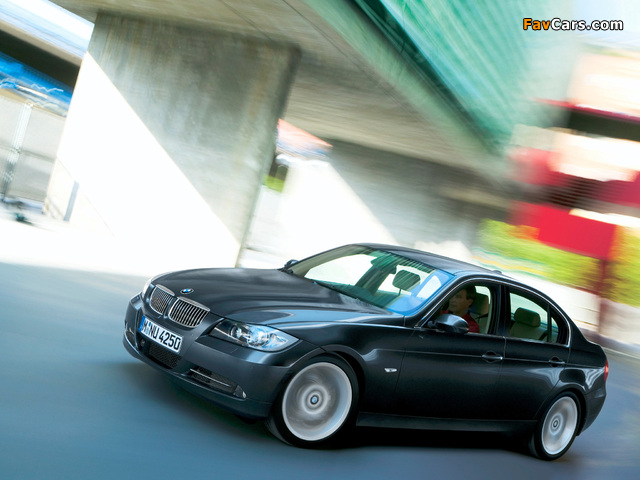 BMW 330i Sedan (E90) 2005–08 wallpapers (640 x 480)