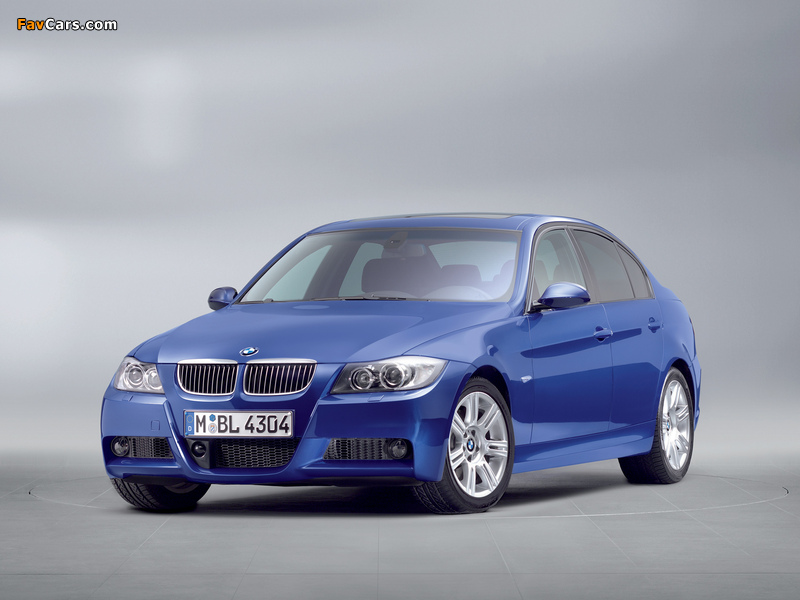 BMW 330i M Sports Package (E90) 2006 wallpapers (800 x 600)