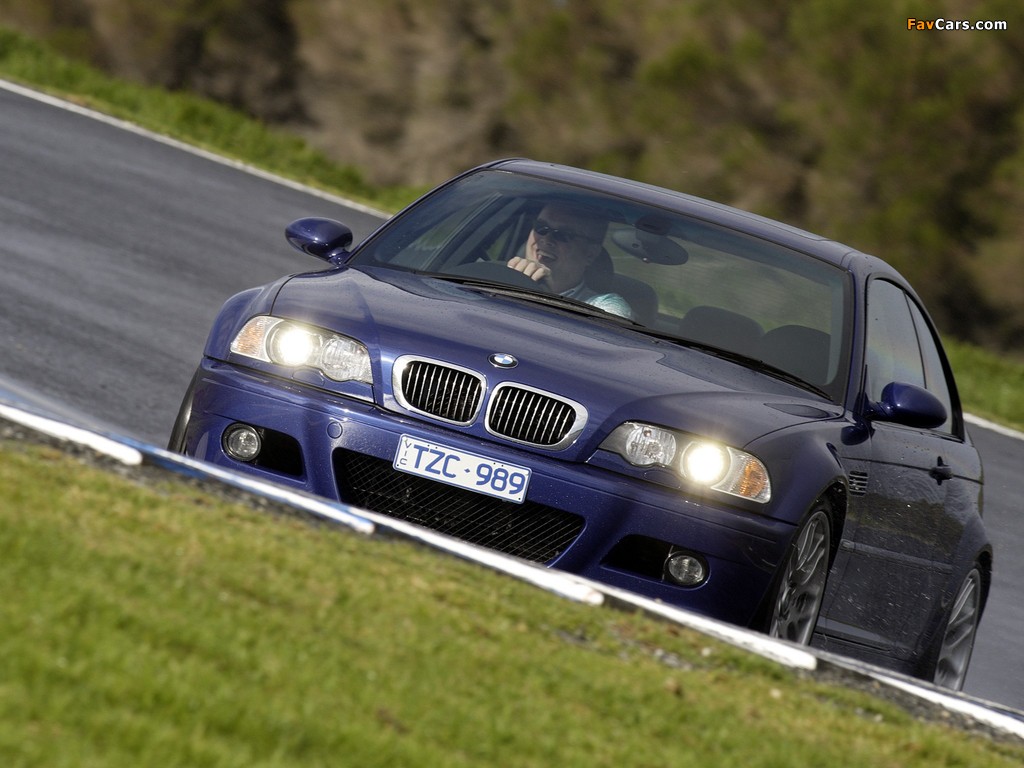 BMW M3 Coupe Competition Package AU-spec (E46) 2006–07 wallpapers (1024 x 768)