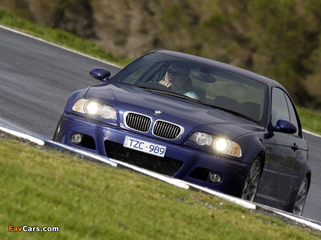 BMW M3 Coupe Competition Package AU-spec (E46) 2006–07 wallpapers (640 x 480)
