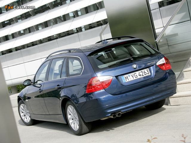 BMW 325i Touring (E91) 2006–08 wallpapers (640 x 480)