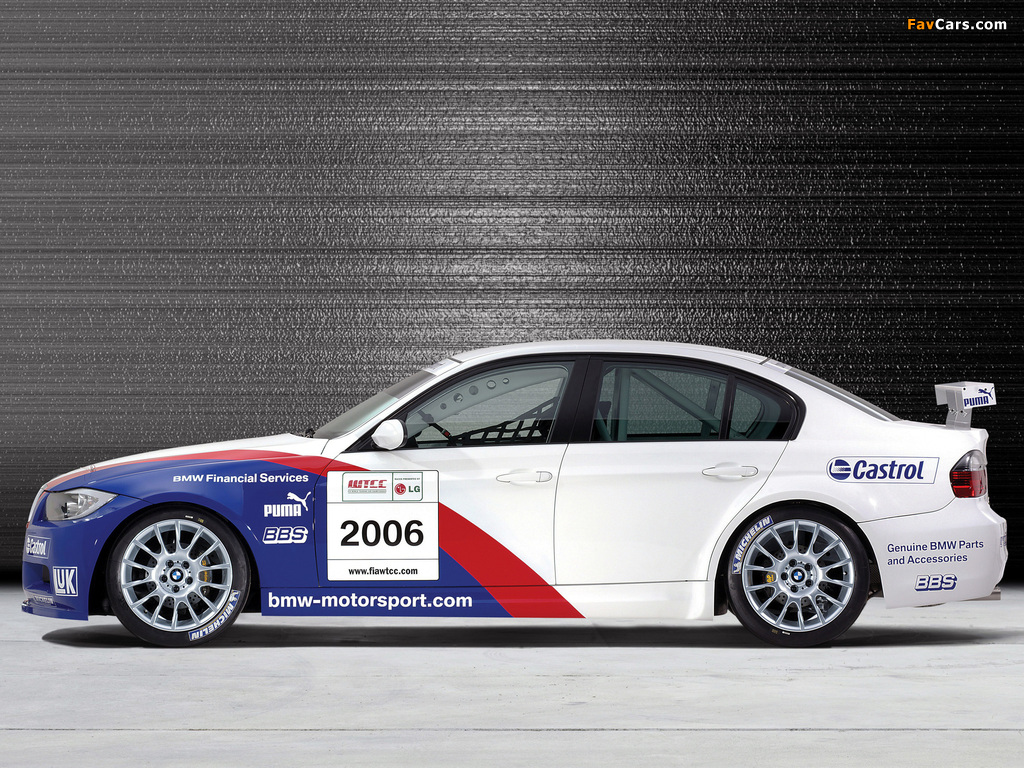 BMW 320si WTCC (E90) 2006–08 wallpapers (1024 x 768)