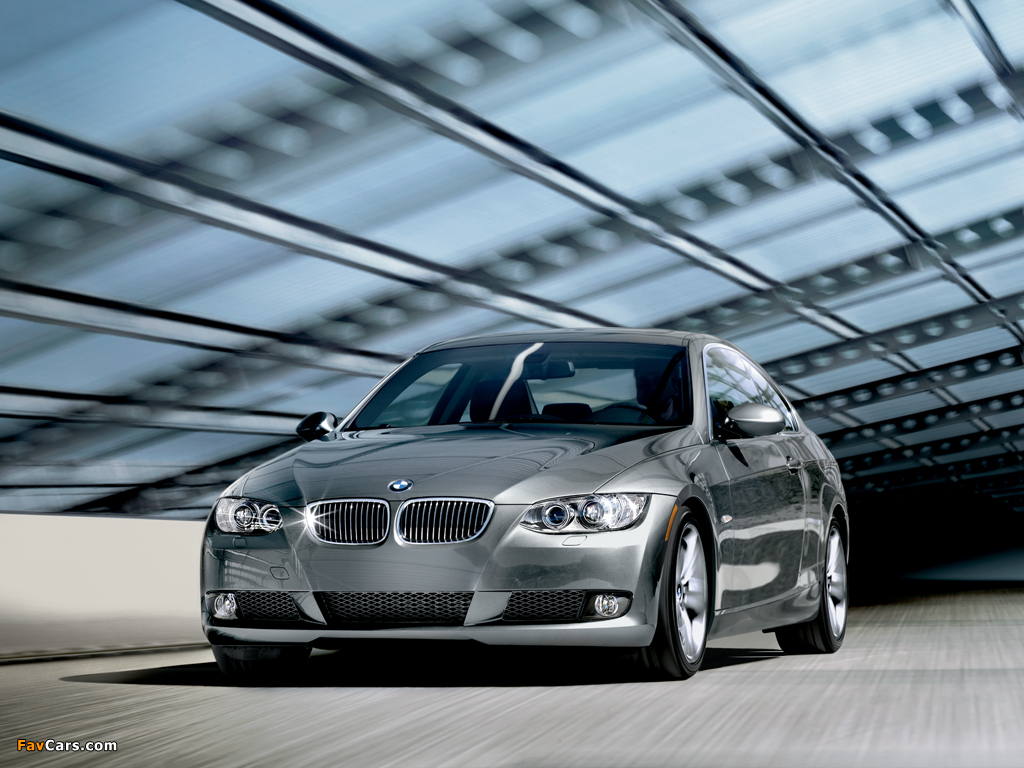 BMW 335i Coupe US-spec (E92) 2007–10 wallpapers (1024 x 768)