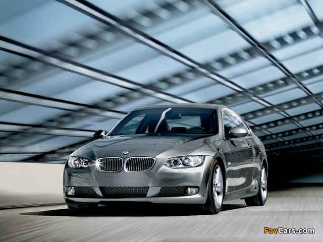 BMW 335i Coupe US-spec (E92) 2007–10 wallpapers (640 x 480)