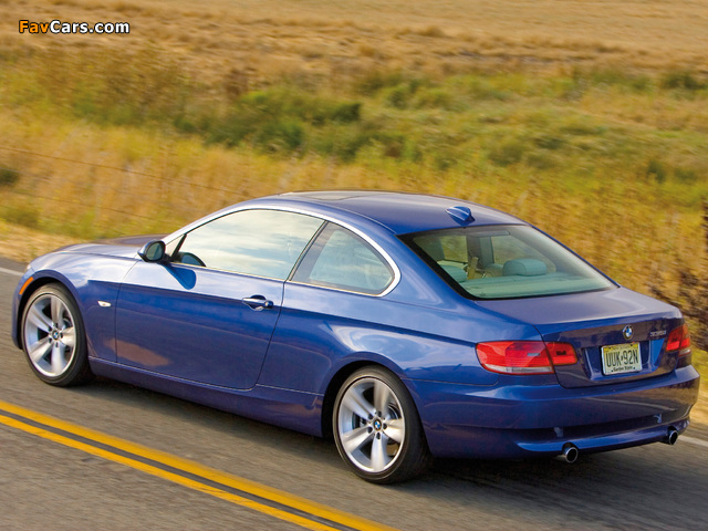 BMW 335i Coupe US-spec (E92) 2007–10 wallpapers (640 x 480)