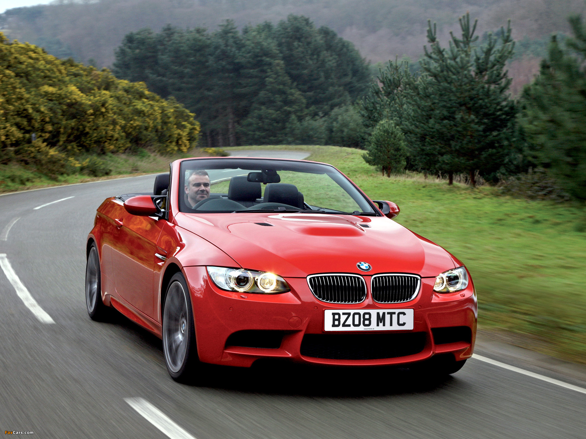 BMW M3 Cabrio UK-spec (E93) 2008 wallpapers (2048 x 1536)