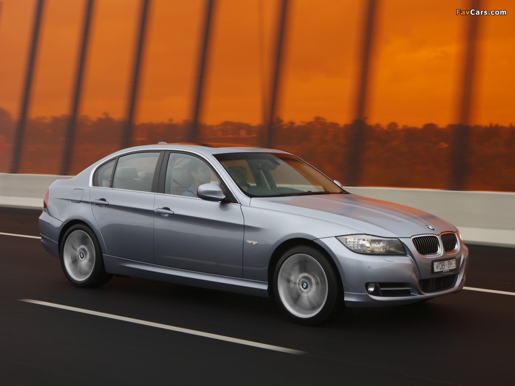 BMW 335i Sedan AU-spec (E90) 2008–11 wallpapers (1024 x 768)