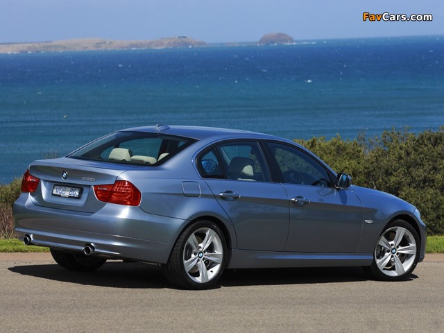 BMW 335i Sedan AU-spec (E90) 2008–11 wallpapers (640 x 480)