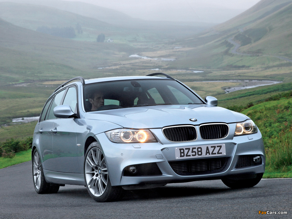 BMW 330d Touring M Sports Package UK-spec (E91) 2008–12 wallpapers (1024 x 768)