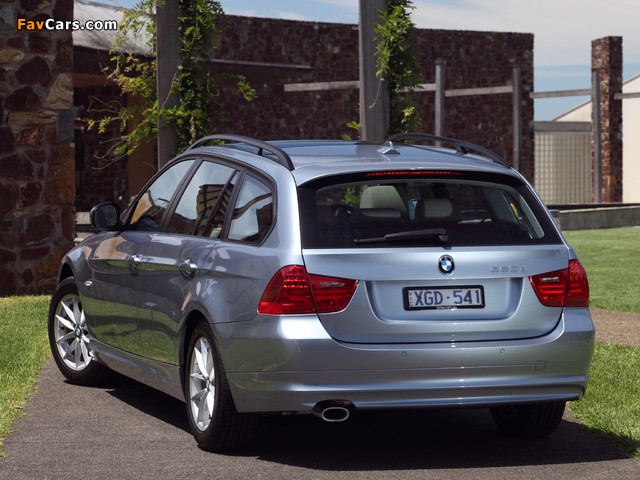 BMW 320d Touring AU-spec (E91) 2008–11 wallpapers (640 x 480)