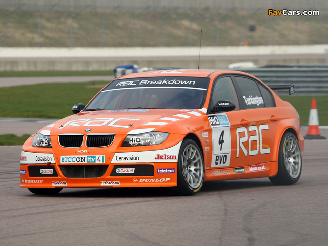 BMW 320si BTCC (E90) 2009–12 wallpapers (640 x 480)