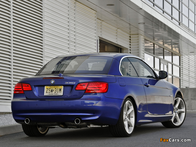 BMW 335i Cabrio US-spec (E93) 2010 wallpapers (640 x 480)