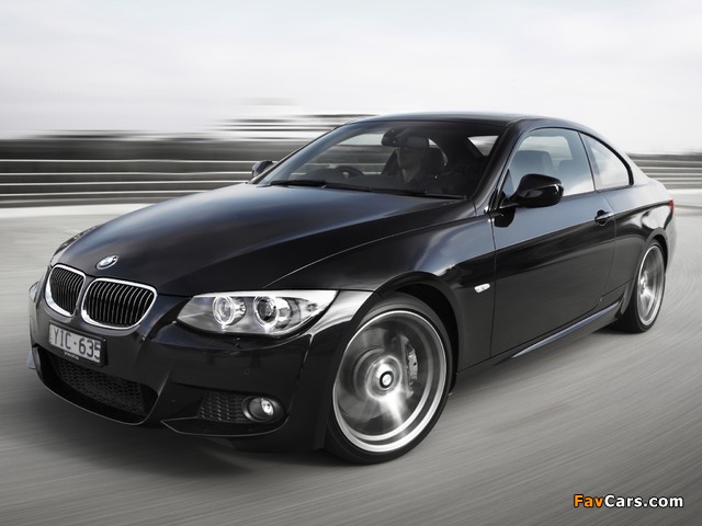 BMW 335i Coupe M Sports Package AU-spec (E92) 2010 wallpapers (640 x 480)