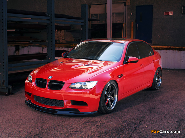 IND BMW M3 Sedan Red Death (E90) 2010 wallpapers (640 x 480)