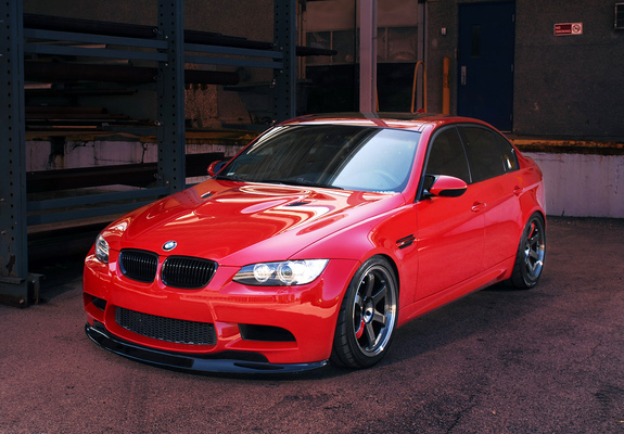 IND BMW M3 Sedan Red Death (E90) 2010 wallpapers