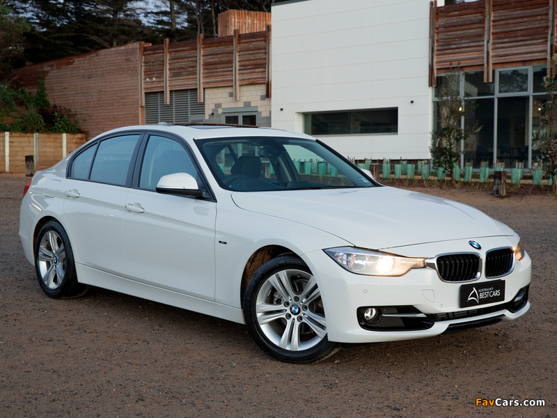 BMW 320i Sedan Sport Line AU-spec (F30) 2012 wallpapers (800 x 600)