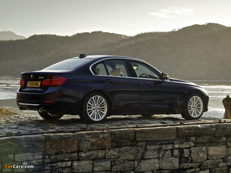 BMW 335i Sedan Luxury Line UK-spec (F30) 2012 wallpapers (800 x 600)