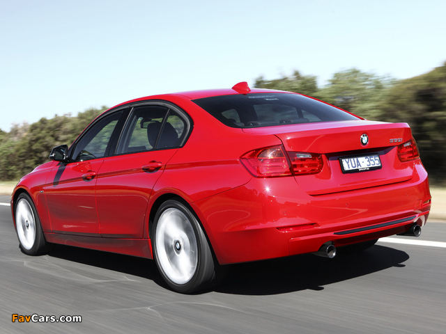 BMW 335i Sedan Sport Line AU-spec (F30) 2012 wallpapers (640 x 480)