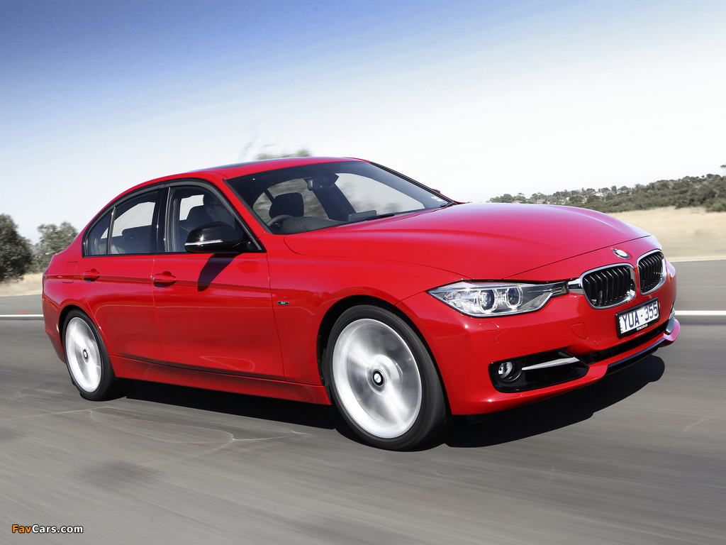 BMW 335i Sedan Sport Line AU-spec (F30) 2012 wallpapers (1024 x 768)