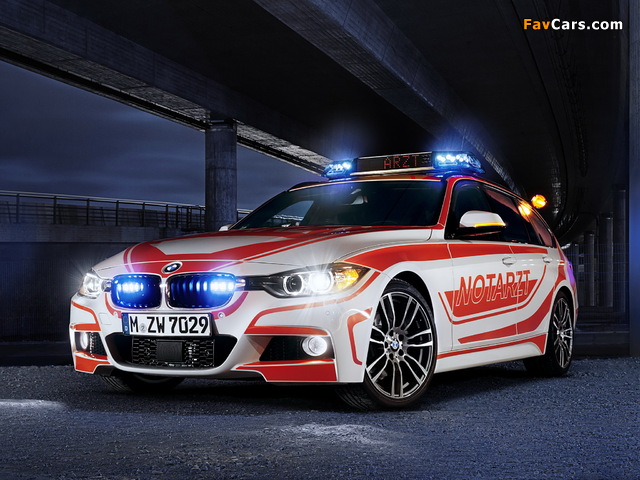 BMW 3 Series Touring M Sports Package Notarzt (F31) 2013 wallpapers (640 x 480)