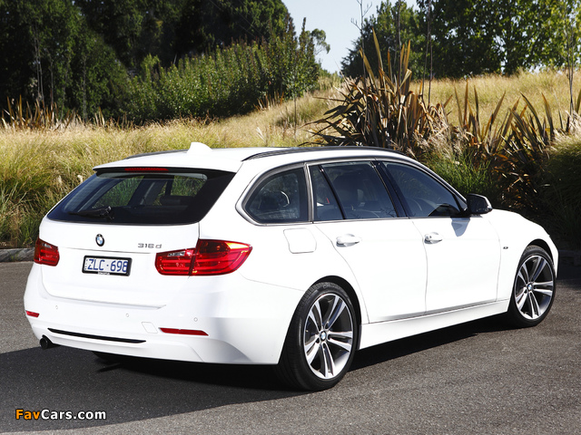 BMW 318d Touring Sport Line AU-spec (F31) 2013 wallpapers (640 x 480)